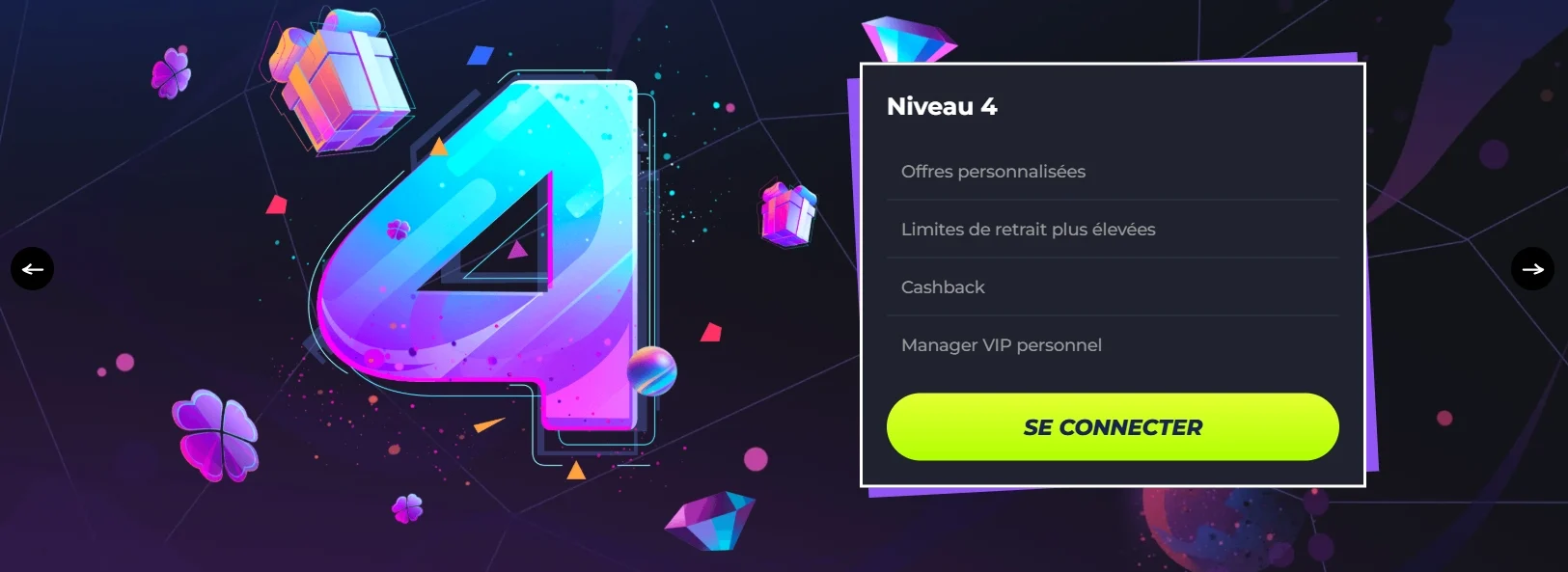 Niveaux VIP de Lunubet Casino